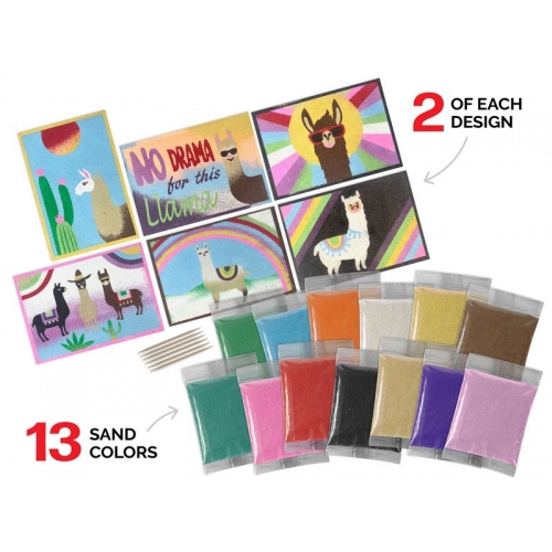 ArtiSands™ Color With Sand - No Drama Llama, Makes 12